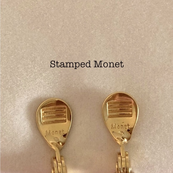 Vintage Estate Gold Chain Link Earrings - Picture 3 of 10